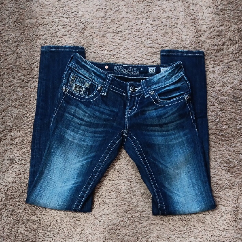 Miss Me Dark Blue Boot Cut Jeans
